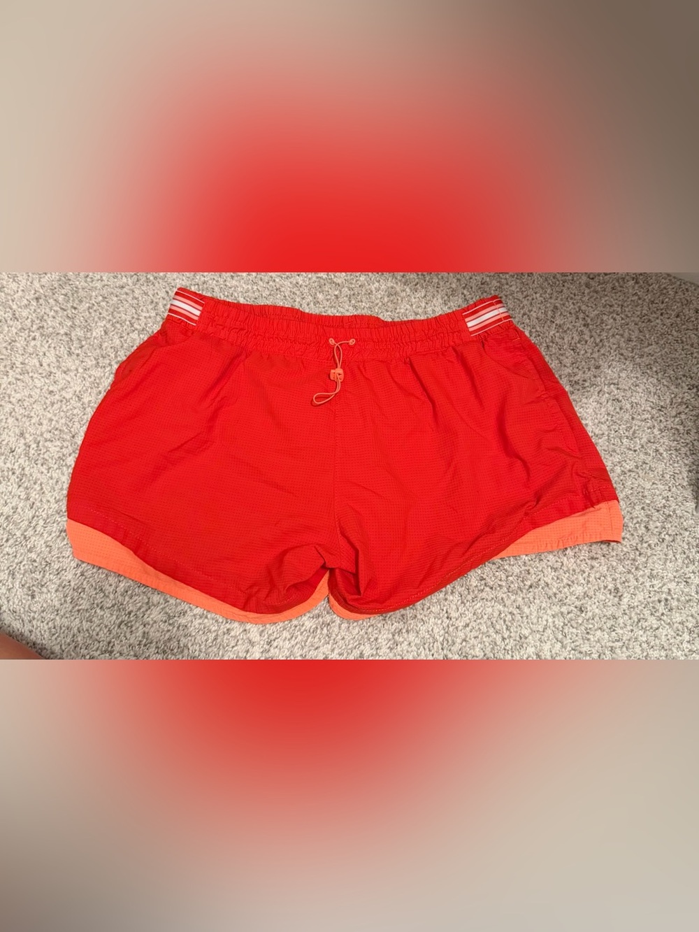Orange Athletic Running Shorts